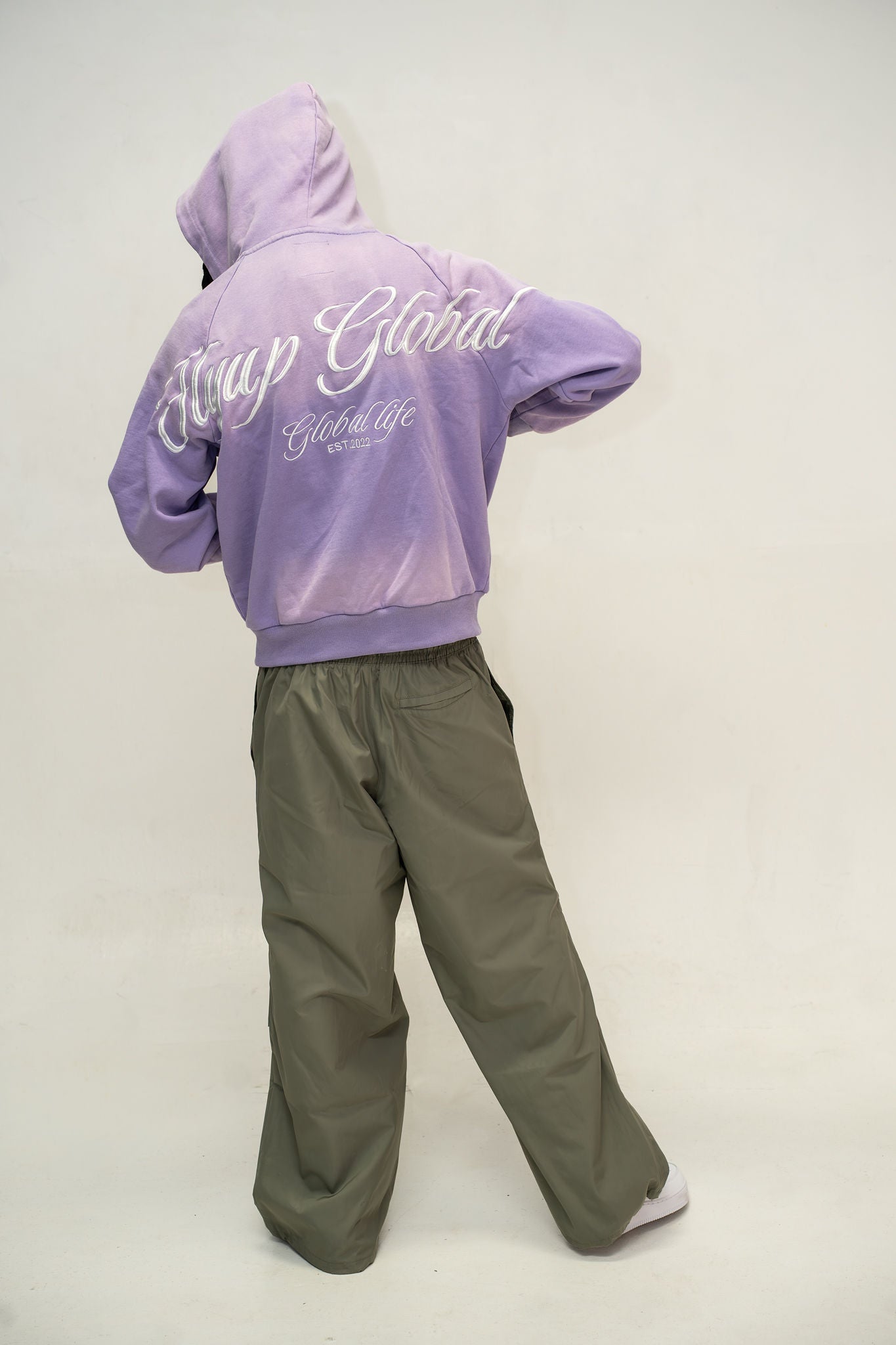 Pink lavender Global Motion Hoodie