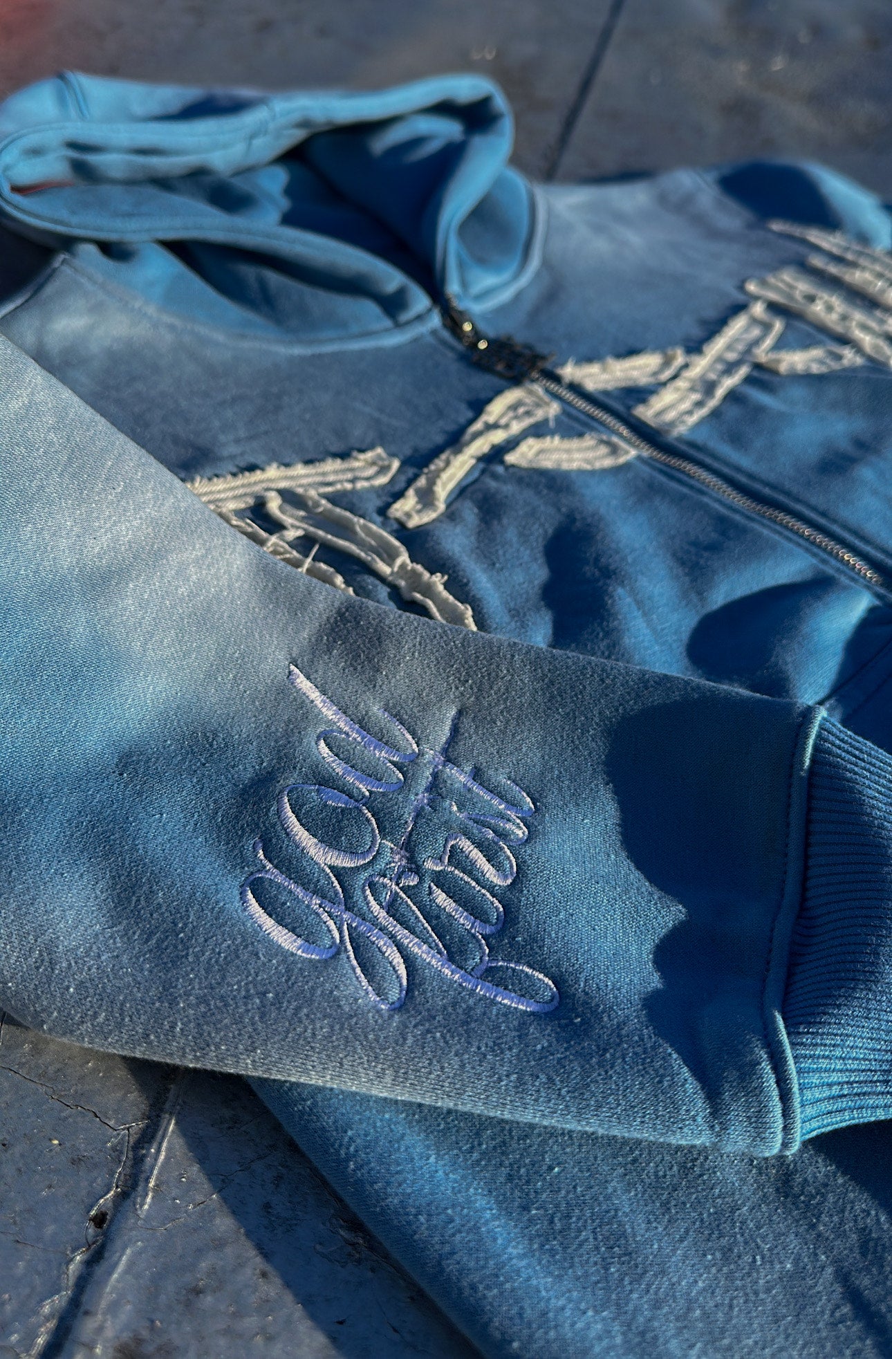 Baby Blue Barbwire Sweatsuit